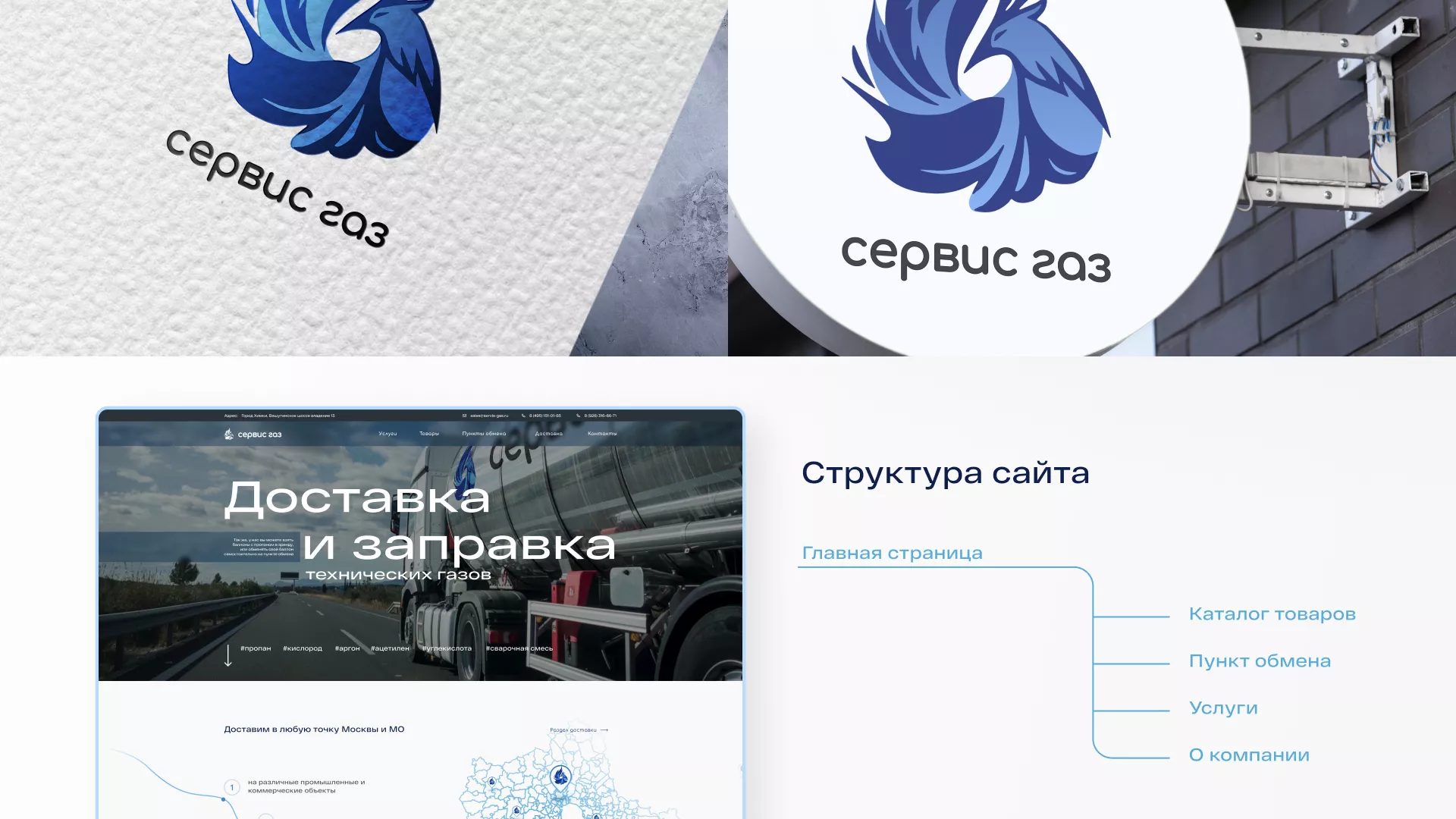 Создание сайта компании «Сервис газ» в Волгограде