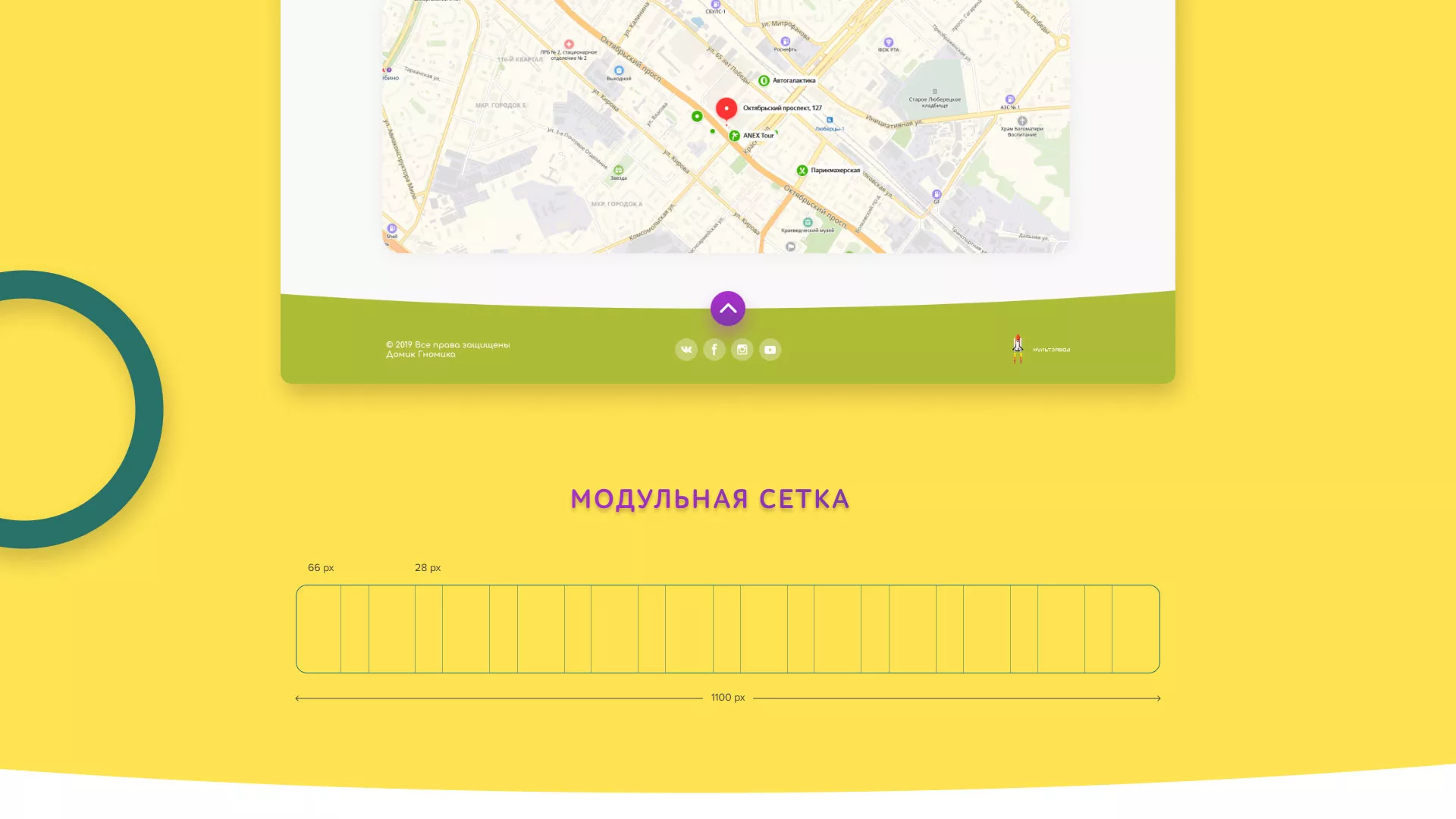 Разработка сайта детского активити-клуба «Домик гномика» в Волгограде